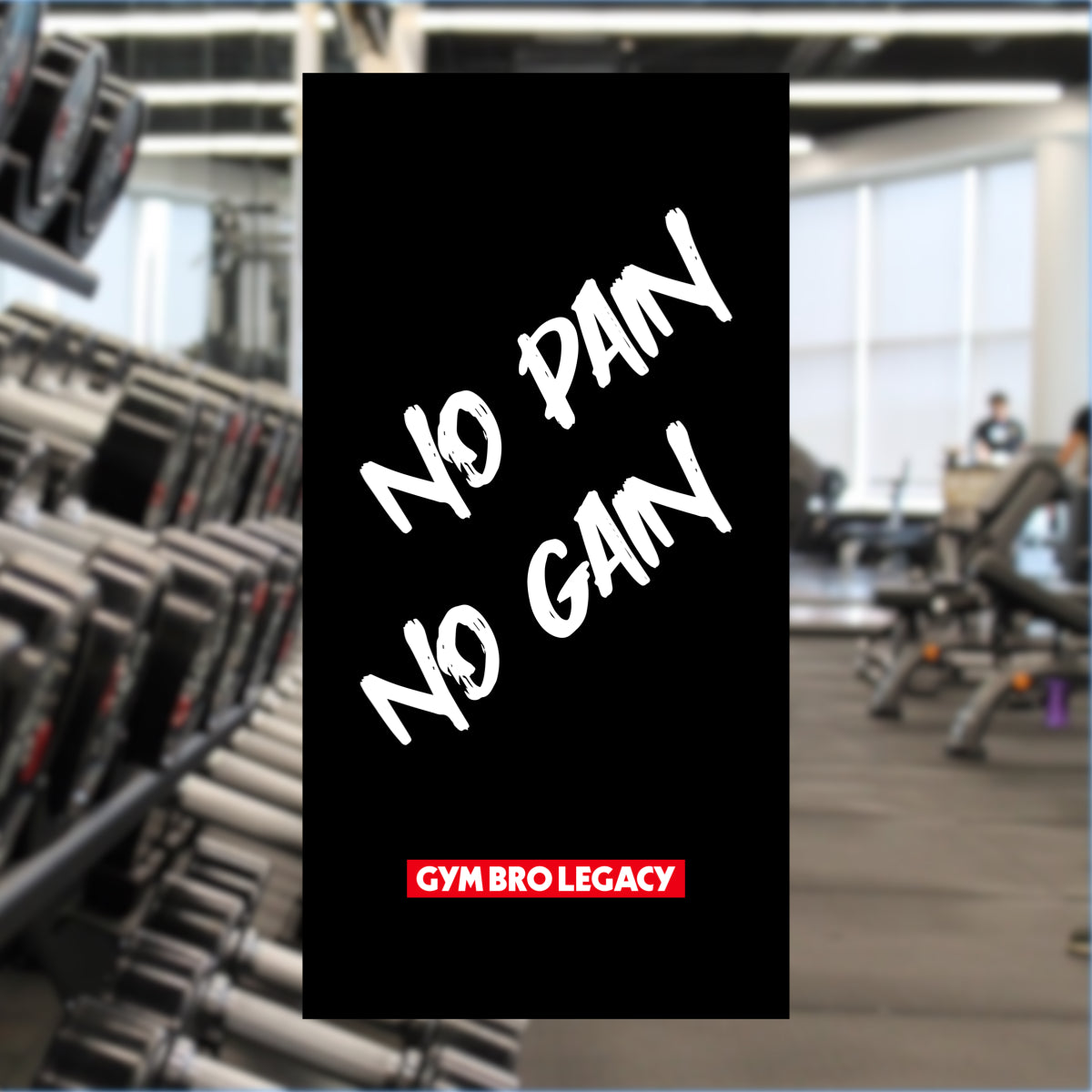 Serviette de sport - No pain no gain