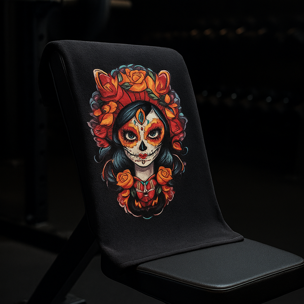 Quick-drying gym towel - Día de los Muertos
