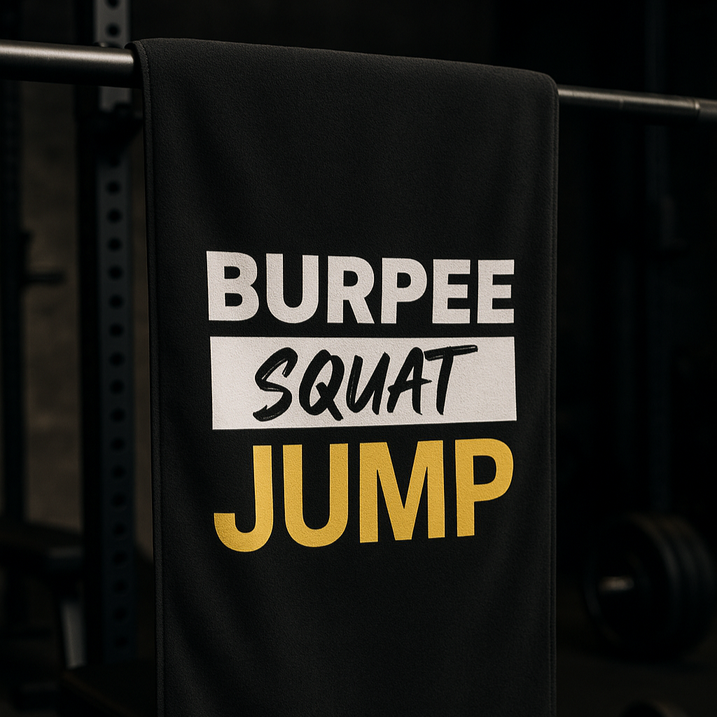 Quick-drying gym towel - Burpee Squat Jump