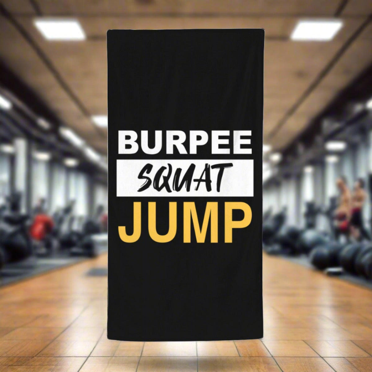 Quick-drying gym towel - Burpee Squat Jump