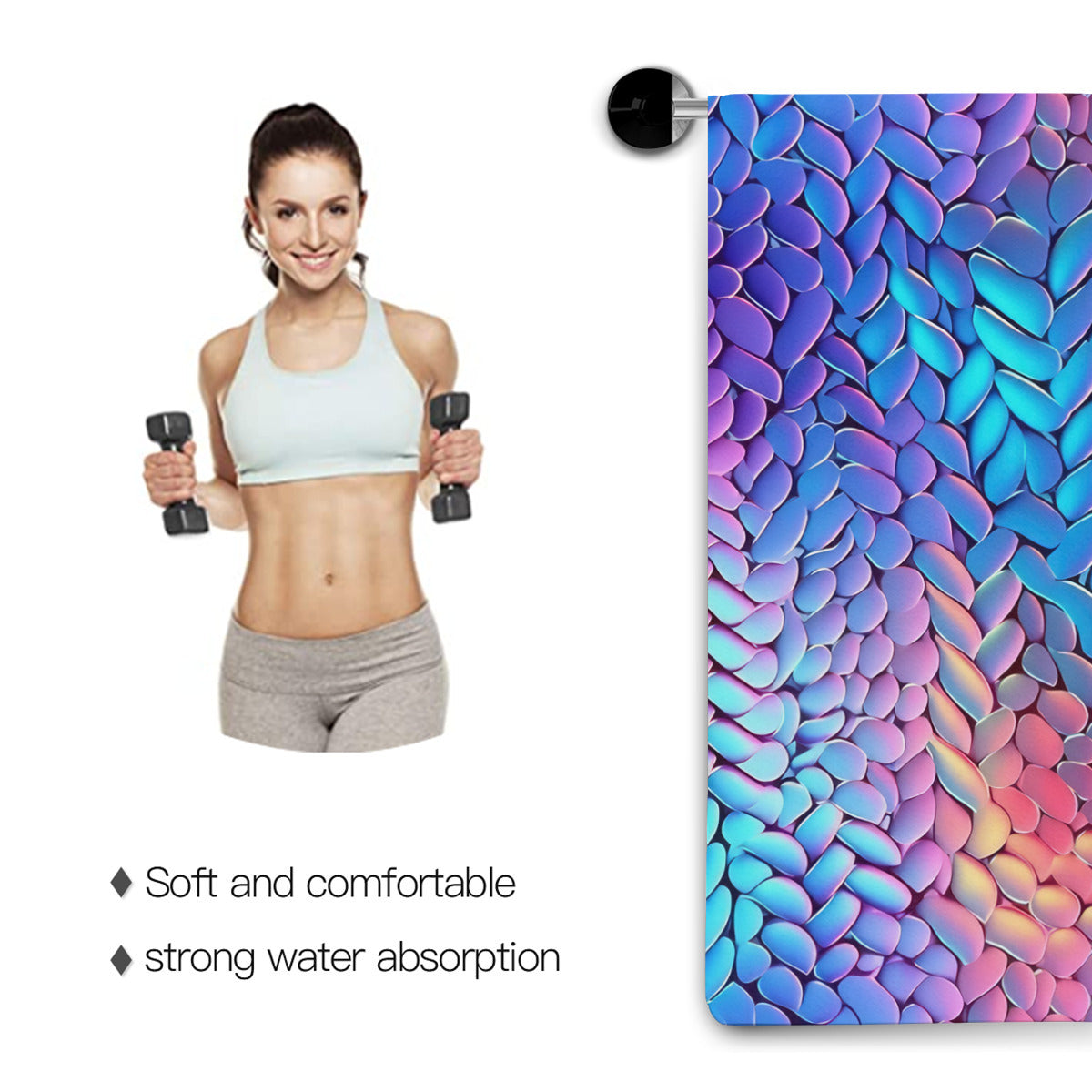 Quick-drying gym towel - Reflect