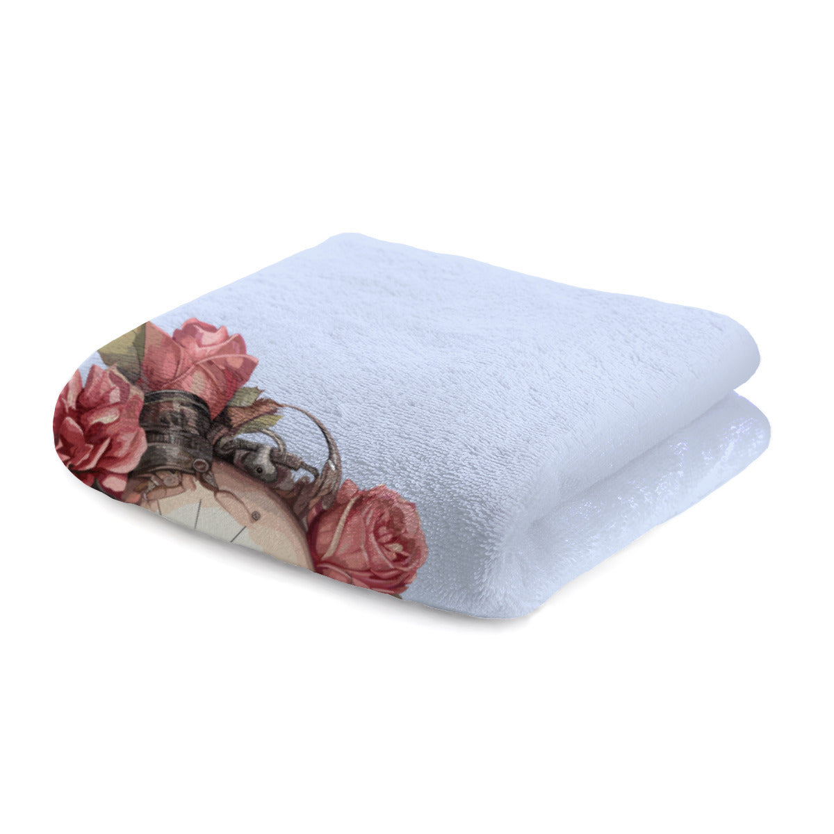 Quick-drying gym towel - Skull Roses