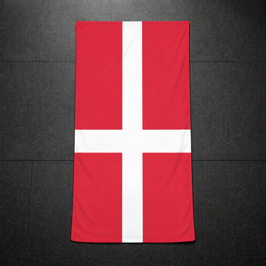 Quick-drying gym towel - Denmark flag