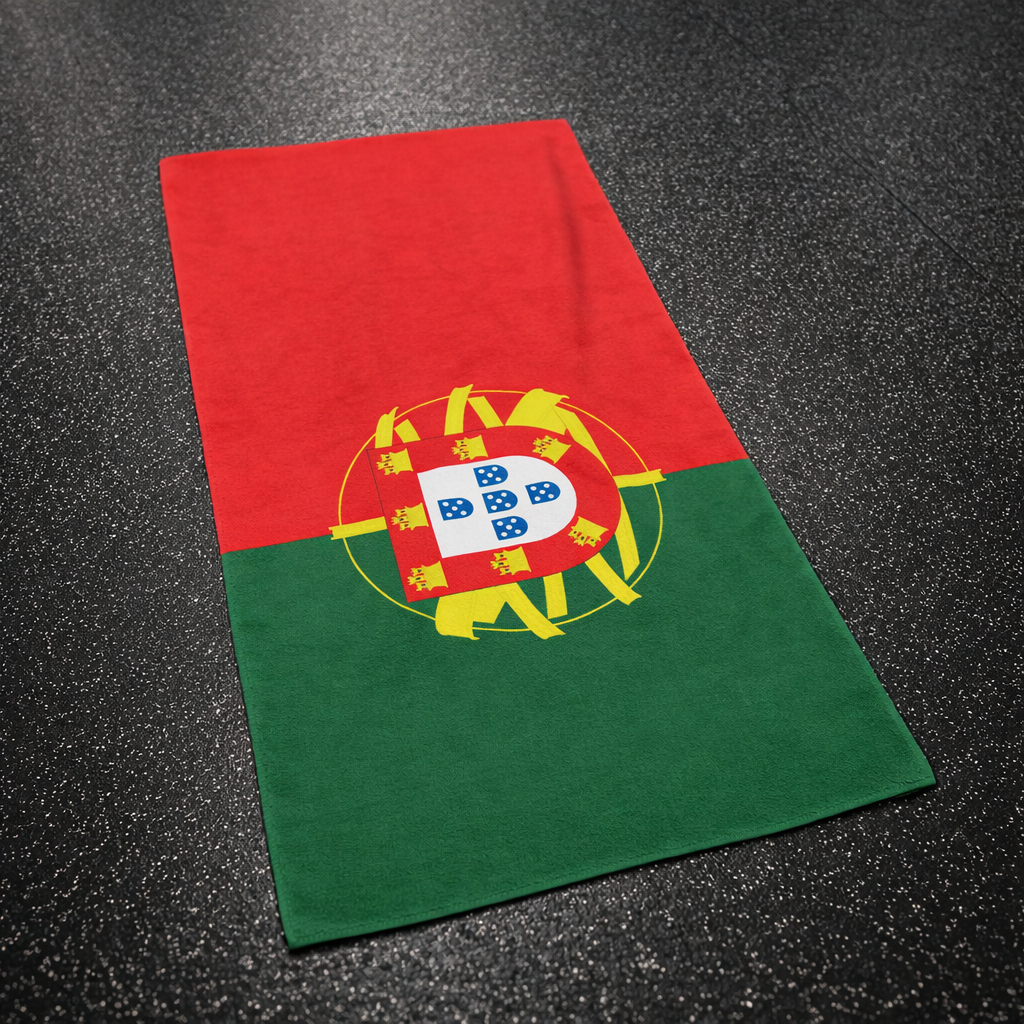 Quick-drying gym towel - Portugal flag