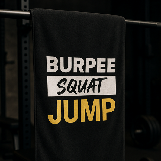 Quick-drying gym towel - Burpee Squat Jump