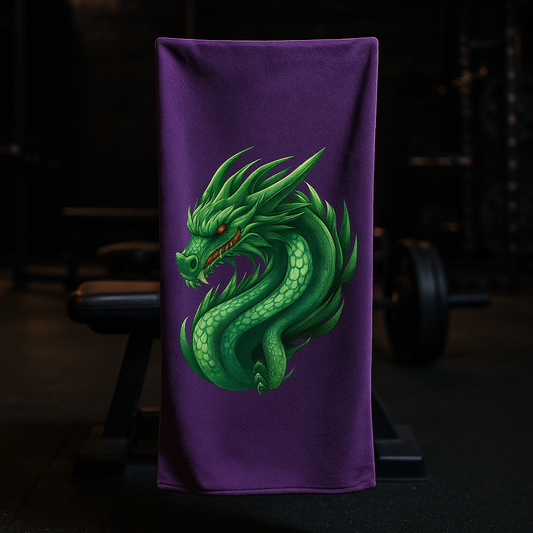 Quick-drying gym towel - Dragon