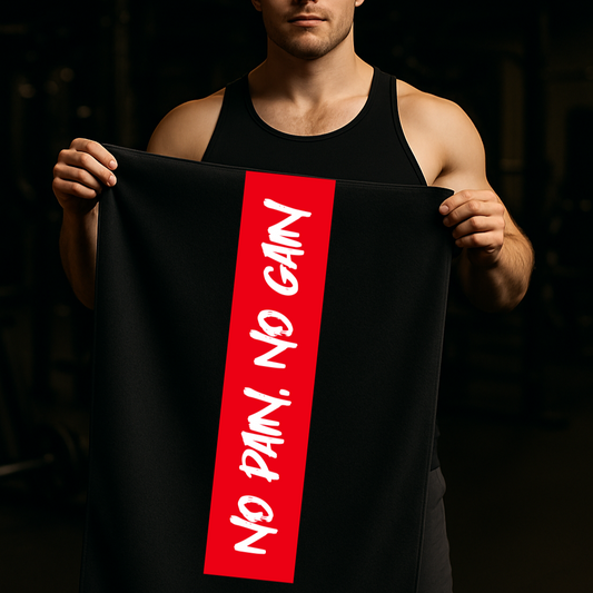 Quick-drying gym towel - No pain No gain