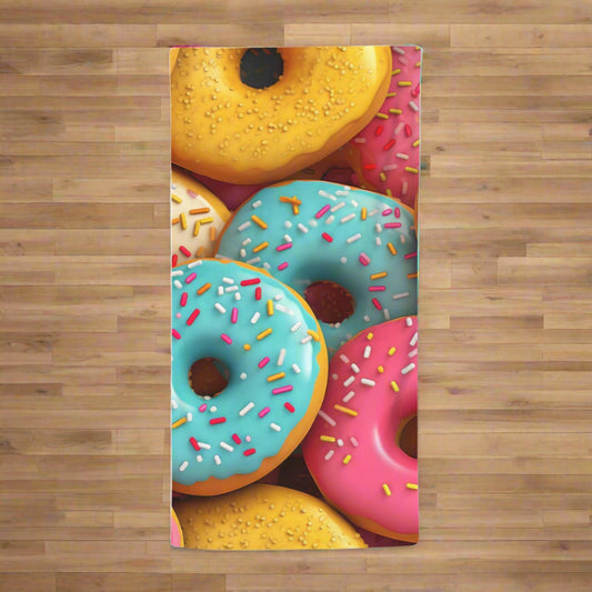 Quick-drying gym towel - Donuts